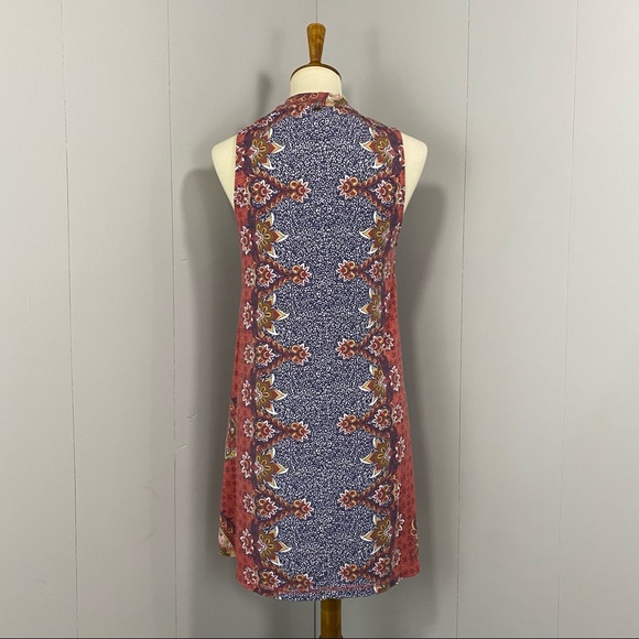 O'Neill Lucy Print Mock Neck Shift Mini Dress - Picture 5 of 11